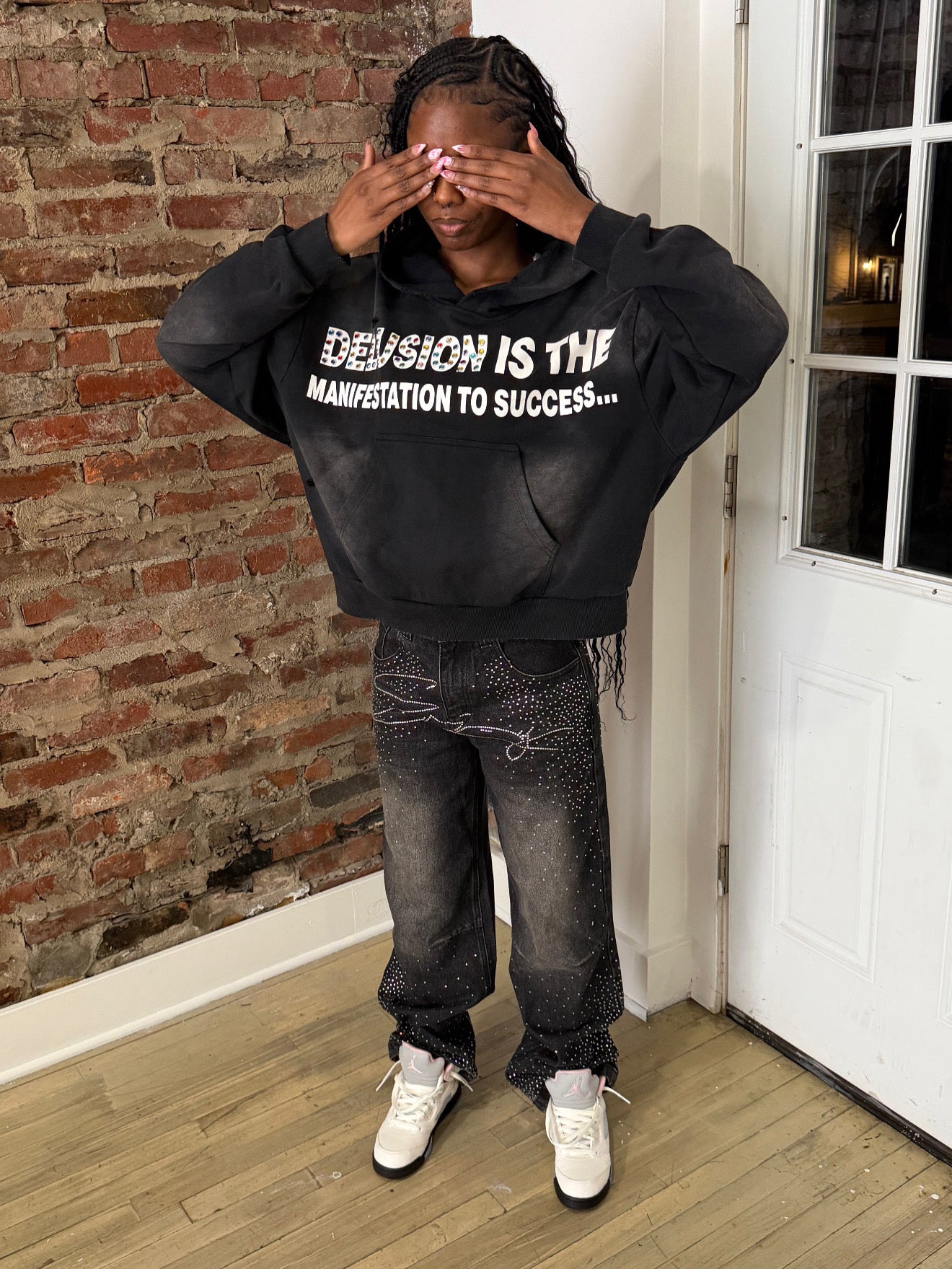 BLACK GEMSTONE HOODIE