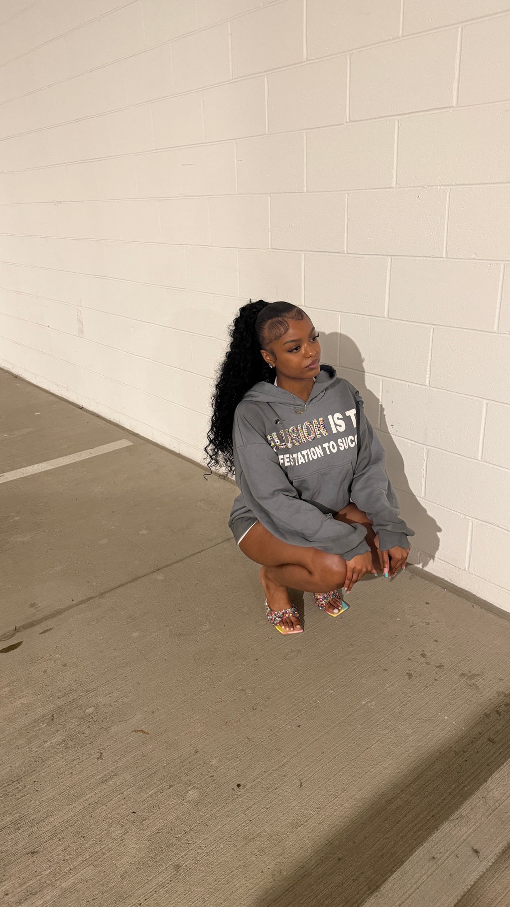 “SEA SALT”GEMSTONE HOODIE